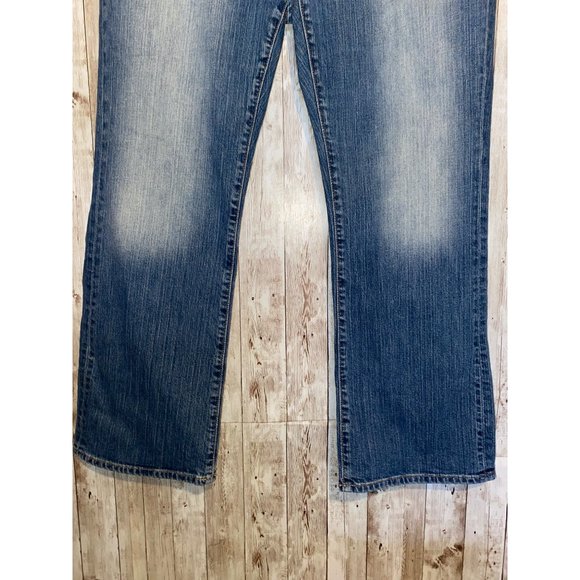 Women's GAP Denim Stretch Bootcut Blue Jeans Size 12 Medium Wash - Picture 2 of 12